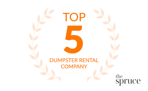 Top five dumpster rental company via The Spruce.