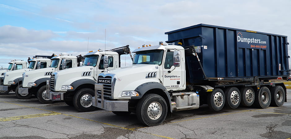 Blue Dumpsters.com Roll Off Dumpster