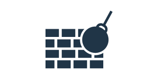 Vector of Brick Wall and Wrecking Ball.