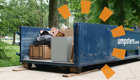 Dumpsters.com Dumpster Filled With Household Clutter
